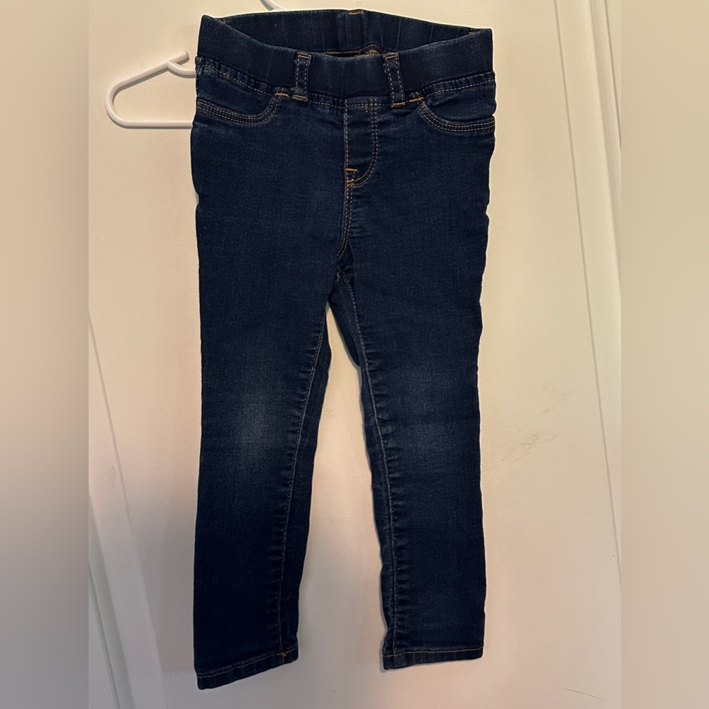 GAP Blue Skinny Jeans with Subtle Fading